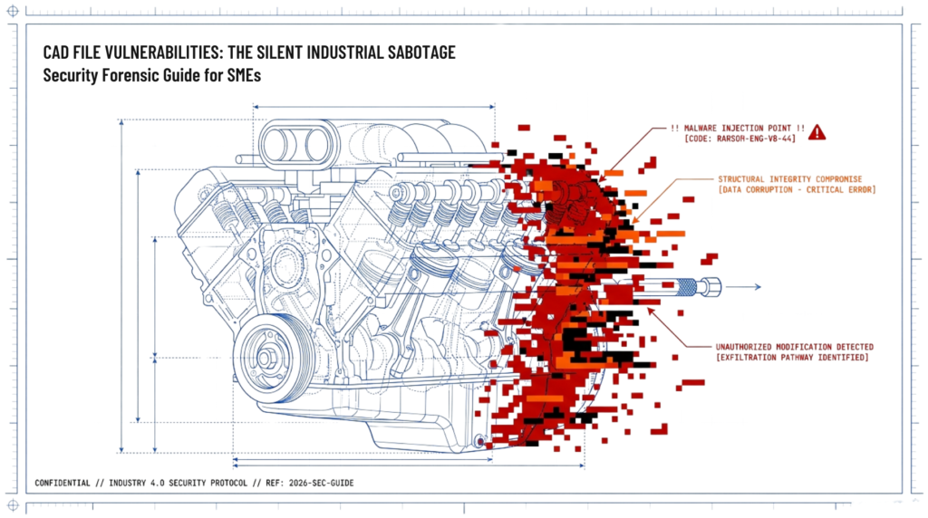 CAD files carry unique security challenges that standard office documents don't face. These files contain complex geometric data, embedded metadata, and intricate file structures that require specialized software to open. This complexity creates multiple attack surfaces.